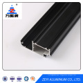 Black powder coating aluminum door profile extrusion